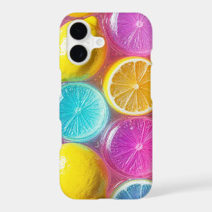 Colourful Fruit Slice Design with Glossy Texture