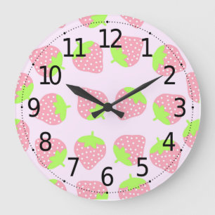 Colourful Fruit Strawberry Pattern   Wall Clock