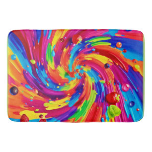 Colourful Fruit Vortex Bath Mat