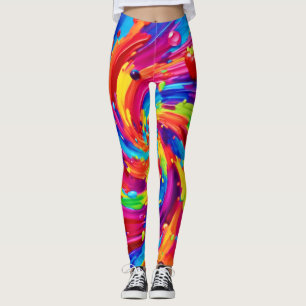 Colourful Fruit Vortex Leggings