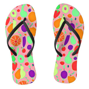 Colourful Fruitful Spectrum Pattern Thongs