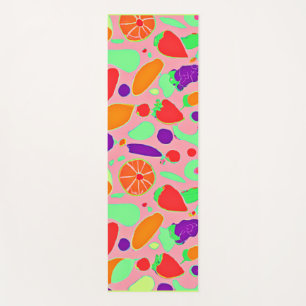 Colourful Fruitful Spectrum Pattern Yoga Mat