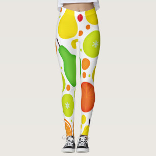 Colourful Fruitful Vibrance Pattern Art Leggings