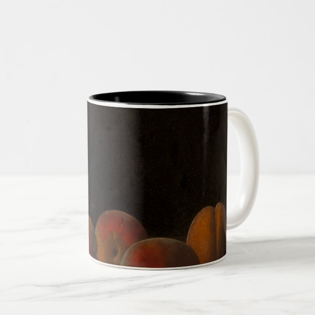 Colourful Fruits And Vegetables Two-Tone Coffee Mug (Front Right)