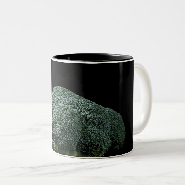 Colourful Fruits And Vegetables Two-Tone Coffee Mug (Front Right)