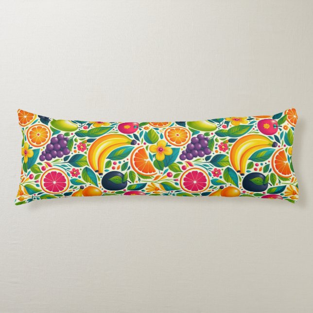 Colourful fruits  body cushion (Front)