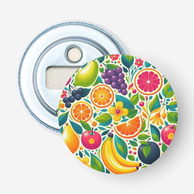 Colourful fruits  bottle opener (Front)