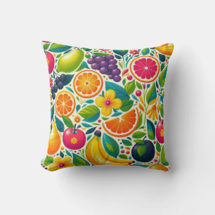 Colourful fruits  cushion