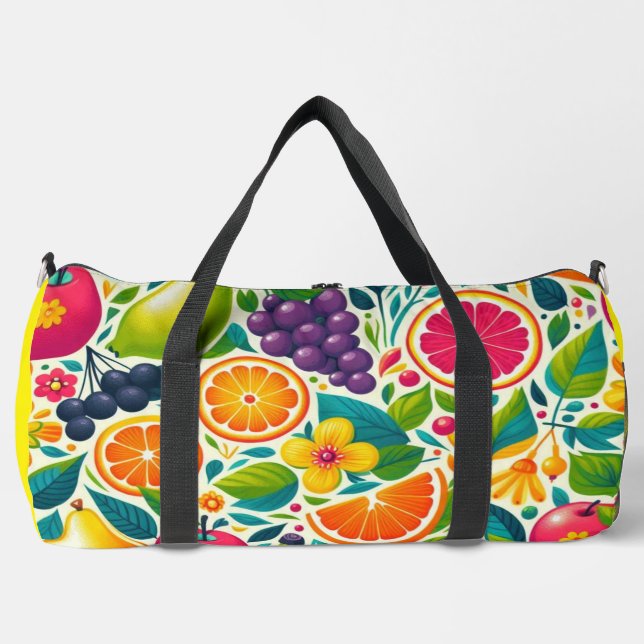 Colourful fruits  duffle bag (Front)