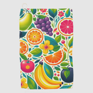 Colourful fruits  golf towel