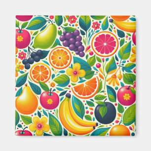 Colourful fruits magnet