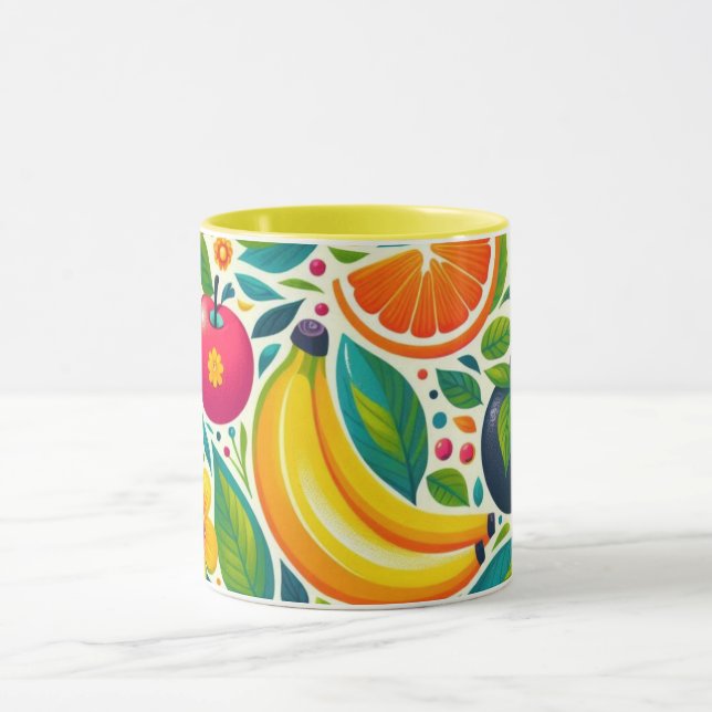 Colourful fruits  mug (Center)