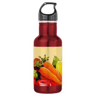 Colourful Fruits Painting 532 Ml Water Bottle