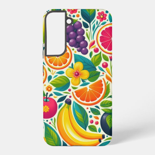 Colourful fruits  samsung galaxy s22+ case (Back)