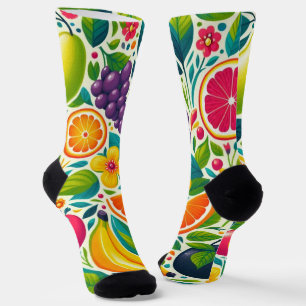 Colourful fruits socks