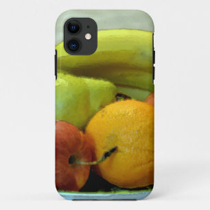 Colourful fruits tray, Orange, apple, pear, iPhone 11 Case