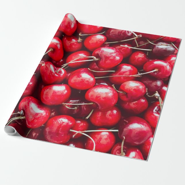 Colourful Fruits Wrapping Paper (Unrolled)