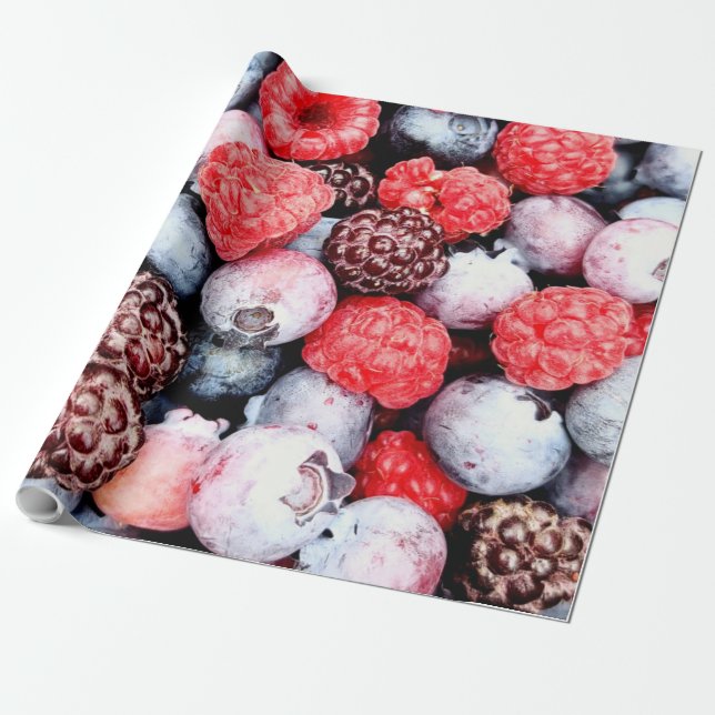 Colourful Fruits Wrapping Paper (Unrolled)