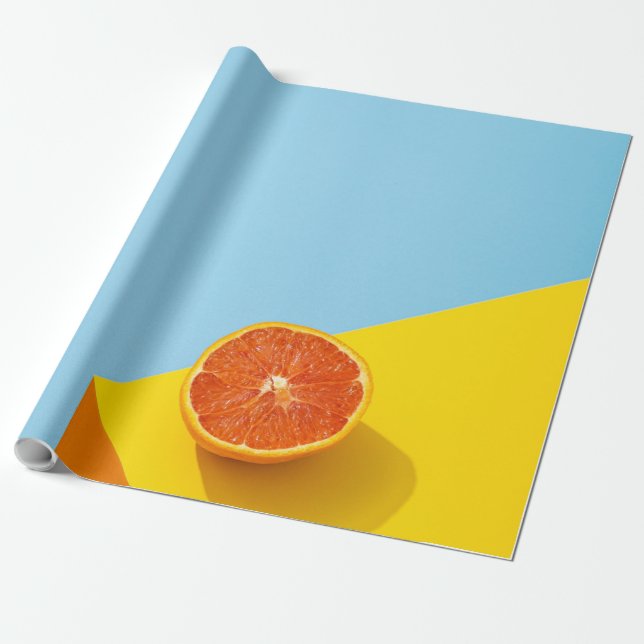 Colourful Fruits Wrapping Paper (Unrolled)