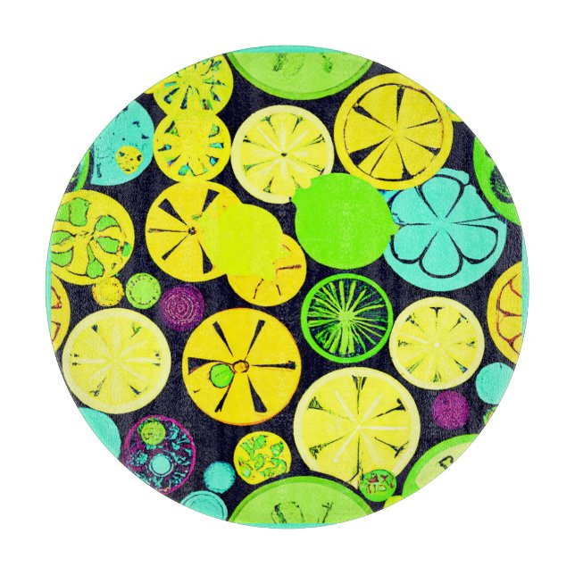 Colourful Fruity Vibrance Pattern Cutting Board (Front)