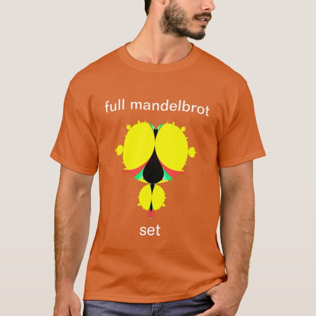 Colourful Full Mandelbrot Set Fractal Pop Art Styl T-Shirt (Front)