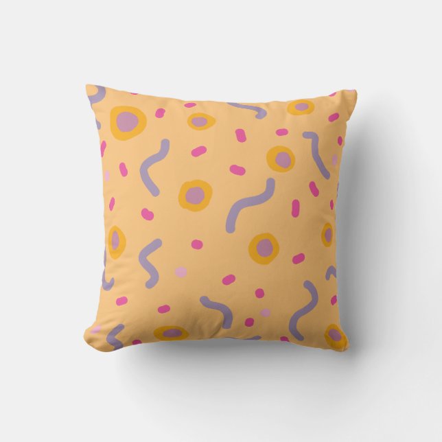 Colourful Fun Abstract Dots #pattern Cushion (Front)