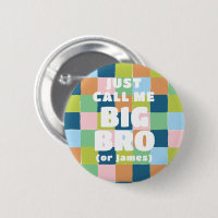 Colourful Fun Chequered Block Baby Shower Big Brot