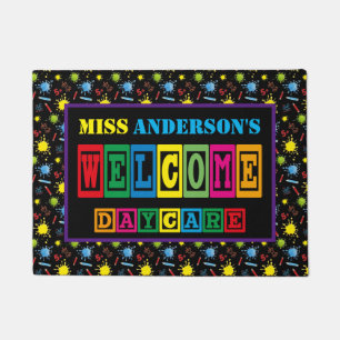 Colourful Fun Custom Daycare Doormat