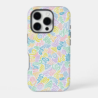 Colourful fun doodle phone case