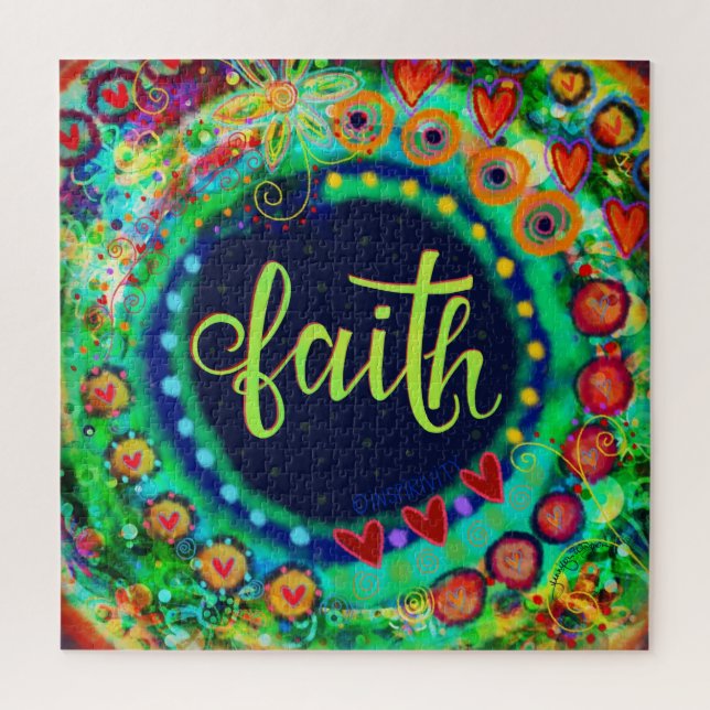 Colourful Fun Faith Inspirivity Jigsaw Puzzle (Vertical)
