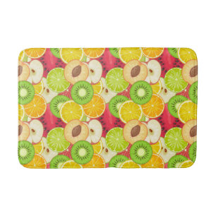 Colourful Fun Fruit Pattern Bath Mat