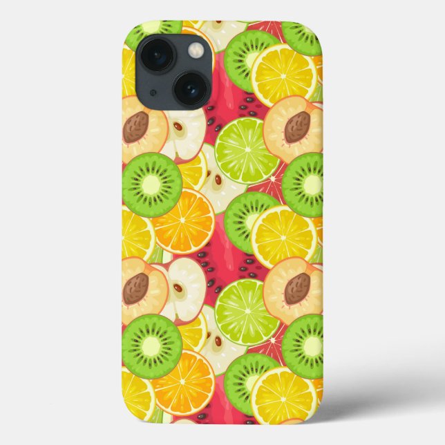 Colourful Fun Fruit Pattern Case-Mate iPhone Case (Back)