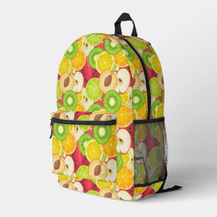 Colourful Fun Fruit Pattern Printed Backpack
