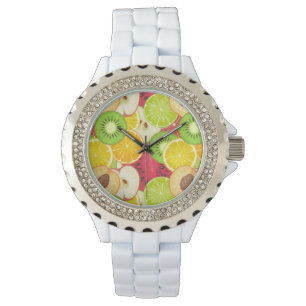 Colourful Fun Fruit Pattern Watch