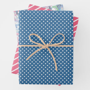 Colourful Fun Funny Holiday Snowmen Pattern Wrapping Paper Sheet