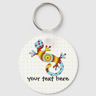 Colourful Fun Gecko Lizard Key Ring