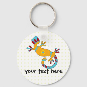 Colourful Fun Gecko Lizard Key Ring