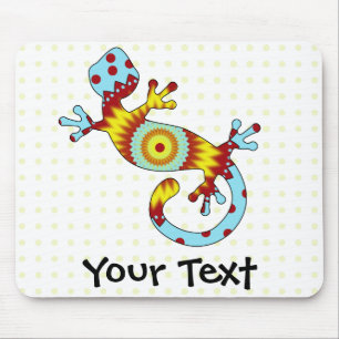 Colourful Fun Gecko Lizard Mouse Pad