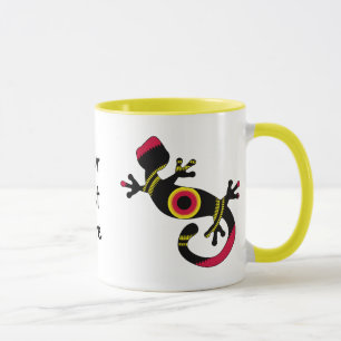 Colourful Fun Gecko Lizard Mug