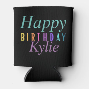 Colourful Fun Happy Birthday Women’s Can Cooler