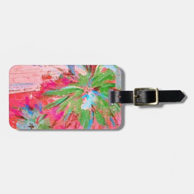 Colourful Fun Luggage Tag (Front Horizontal)