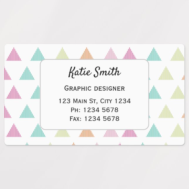 Colourful fun modern geometric company (Design 1)