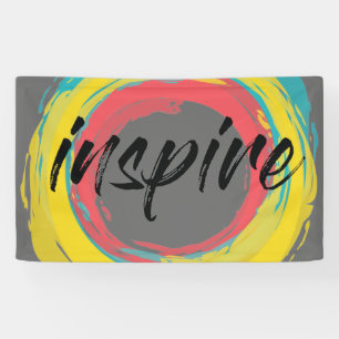 Colourful, fun, modern vibrant cool design Inspire Banner