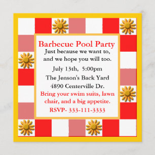 Colourful Fun Party Invitation