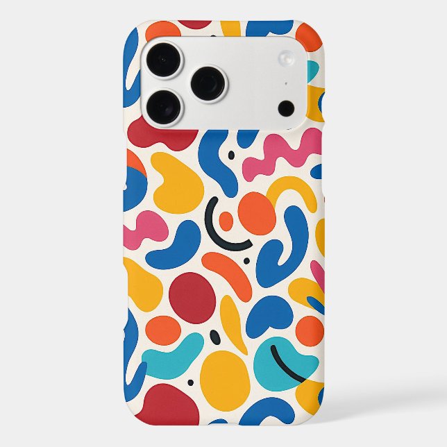 Colourful Funky Amorphous Shapes Art Pattern (Back)