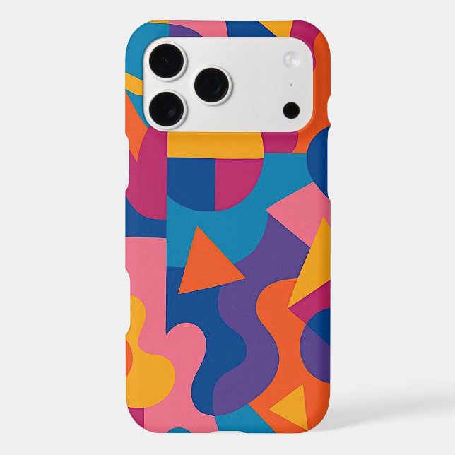 Colourful Funky Amorphous Shapes Art Pattern (Back)