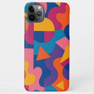 Colourful Funky Amorphous Shapes Art Pattern iPhone 11Pro Max Case