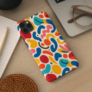 Colourful Funky Amorphous Shapes Art Pattern iPhone 16 Pro Max Case