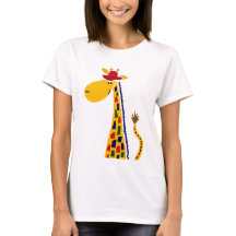 Colourful Funky Giraffe Art