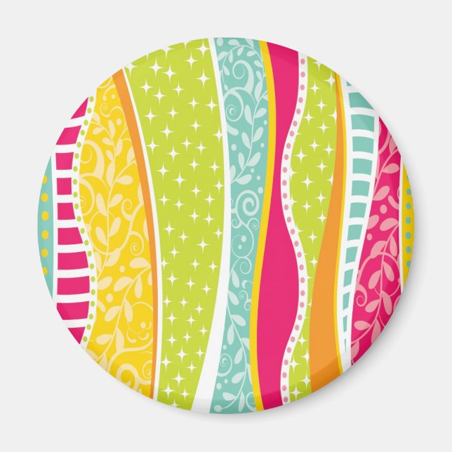 Colourful Funky Magnet (Front)